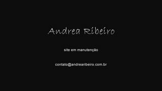 Tela do site "Andrea Ribeiro"