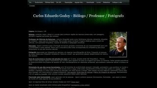 Tela do site "Carlos Eduardo Godoy"