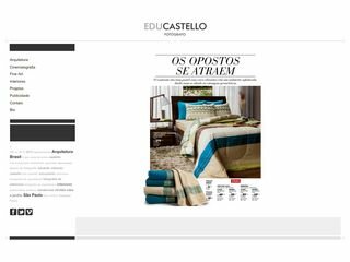 Tela do site "Edu Castello"