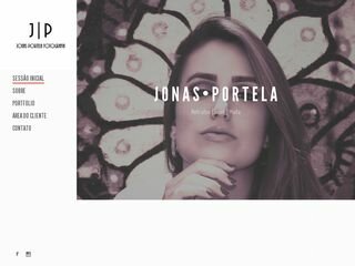 Tela do site "Jonas Portela | Fotografia"
