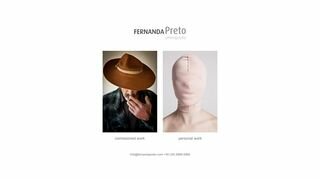 Tela do site "Fernanda Preto"