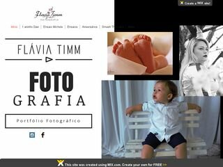 Tela do site "flaviatimmfotografia"