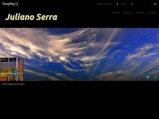 Tela do site "Juliano Serra"