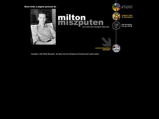 Tela do site "Milton Miszputen"