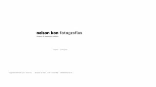 Tela do site "Nelson Kon"
