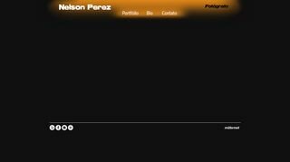 Tela do site "Nelson Perez"