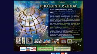 Tela do site "Photoindustrial"