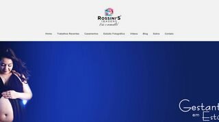 Tela do site "Rossinis Imagens"