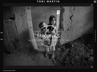 Tela do site "Toni Martin"